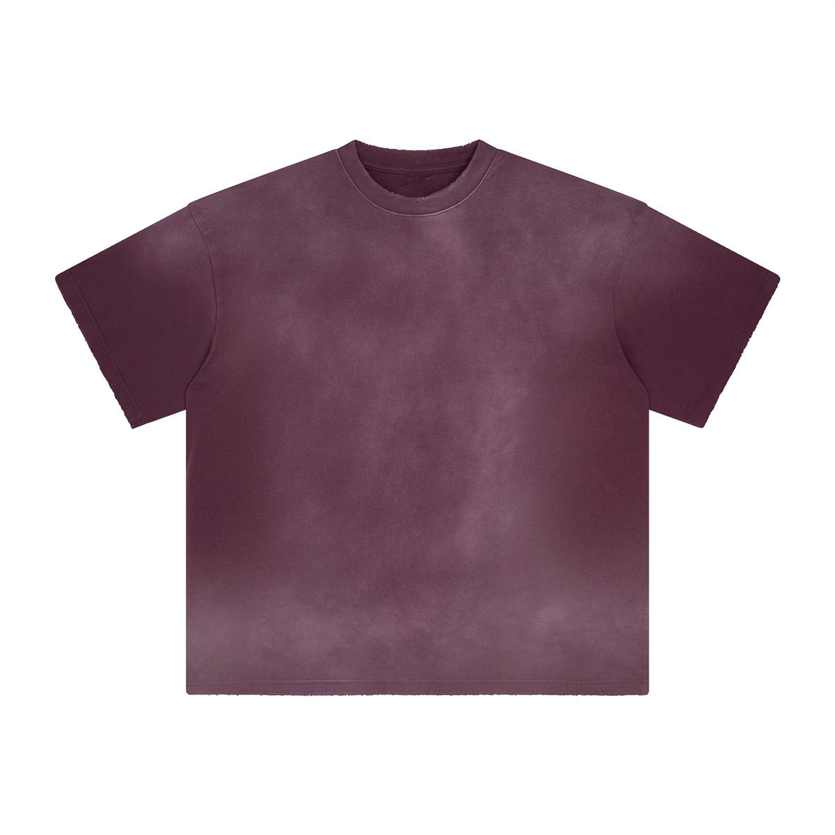 Custom Logo Heavyweight Cotton Solid Acid Washed T-Shirts